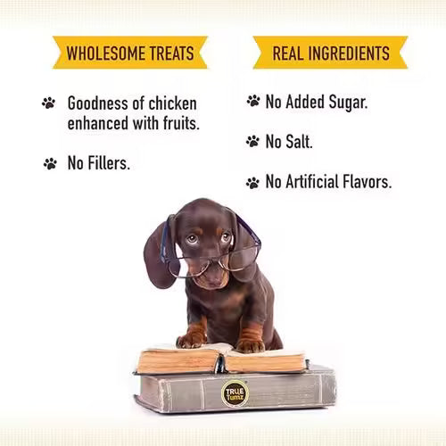 TrueTumz Real Chicken Jerky with Layers of Apples & Pears