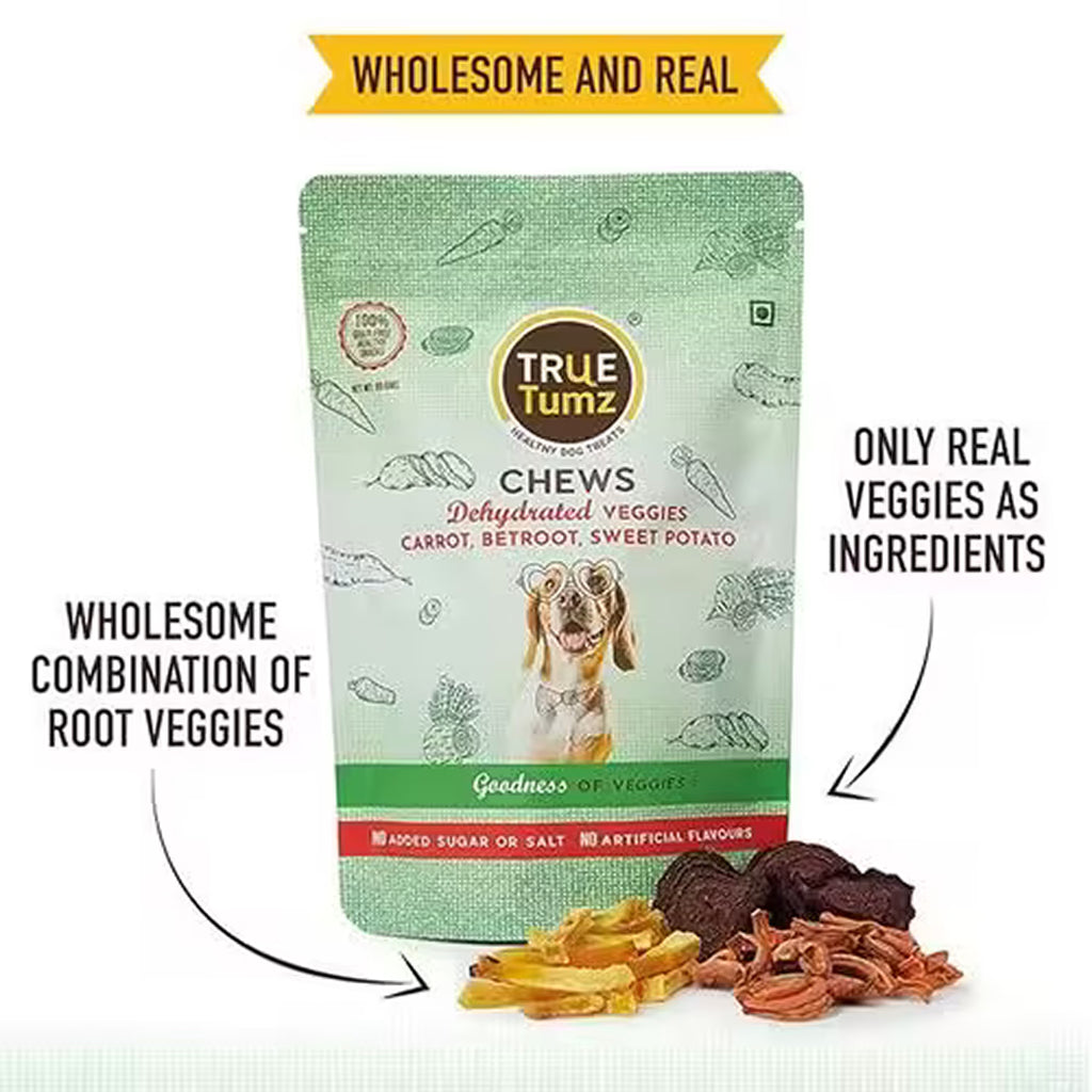 TrueTumz Veg Treats with Chewy Healthy Veggies