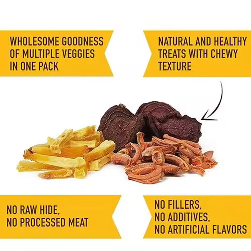 TrueTumz Veg Treats with Chewy Healthy Veggies