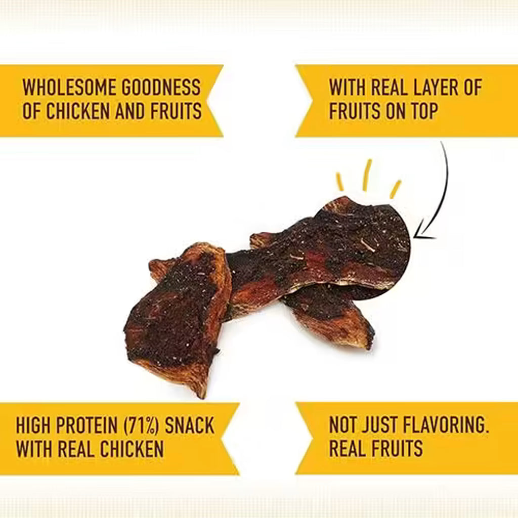 TrueTumz Real Chicken Jerky with Layers of Apples & Pears
