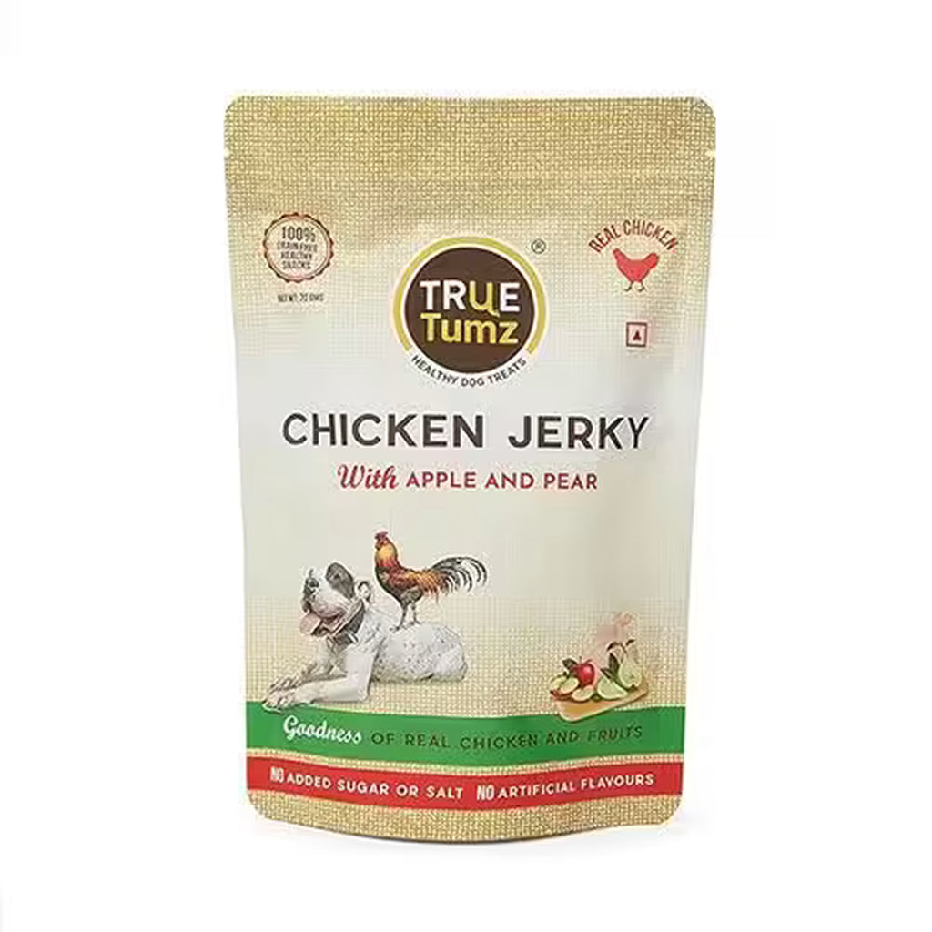TrueTumz Real Chicken Jerky with Layers of Apples & Pears