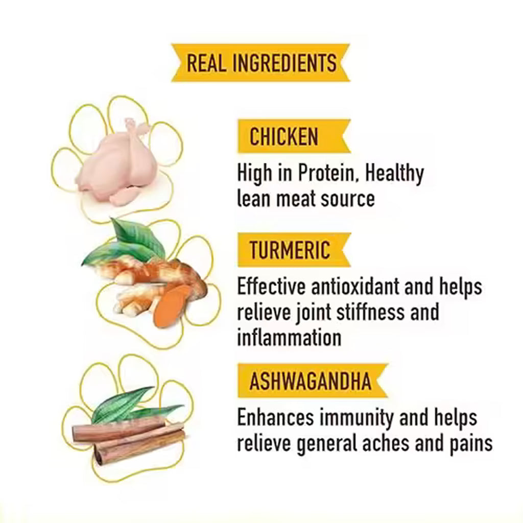 TrueTumz Real Chicken Jerky with Turmeric & Ashwagandha