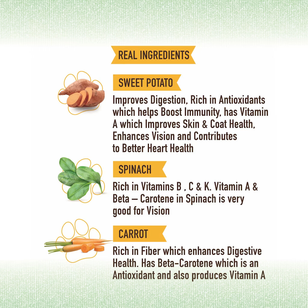 Veg Sticks with Spinach, Carrots and SweetPotato - COMBO (275 gms + 275 gms) (10% Disc)