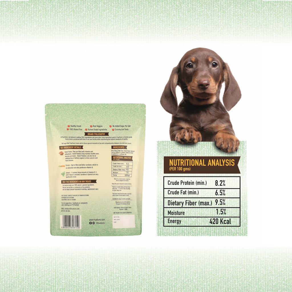 Veg Sticks with Spinach, Carrots and SweetPotato - COMBO (275 gms + 275 gms) (10% Disc)