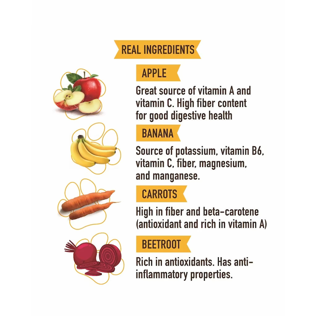 Fruit & Veggie Mix - 4 veggies and fruits in one treat