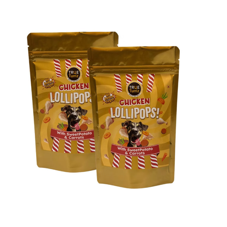 Double Chicken Lollipop Combo - Real Crunchy Chicken top with Chewy SweetPotato base (115 gms x 2)